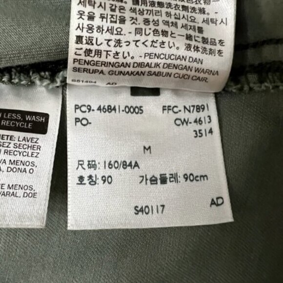 Levi's Green Utility Jacket w/ Pockets Full Zip & Snaps Hooded Women's Size M - Picture 5 of 5